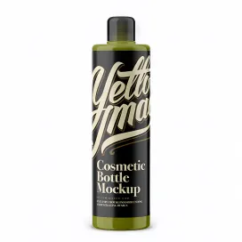 Round Cosmetic Bottle With Frosted Screw Cap